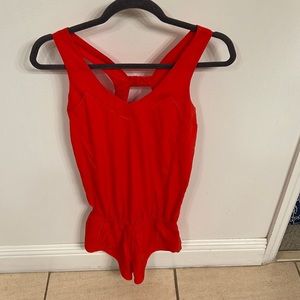 Beautiful red lululemon romper